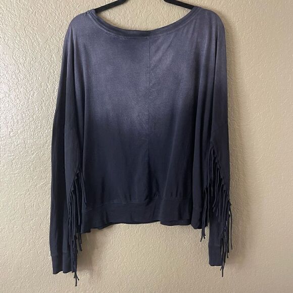 Affliction Women’s XL Damen Pullover Trailhead Fringe Shirt Top Long Sleeve - Picture 5 of 5